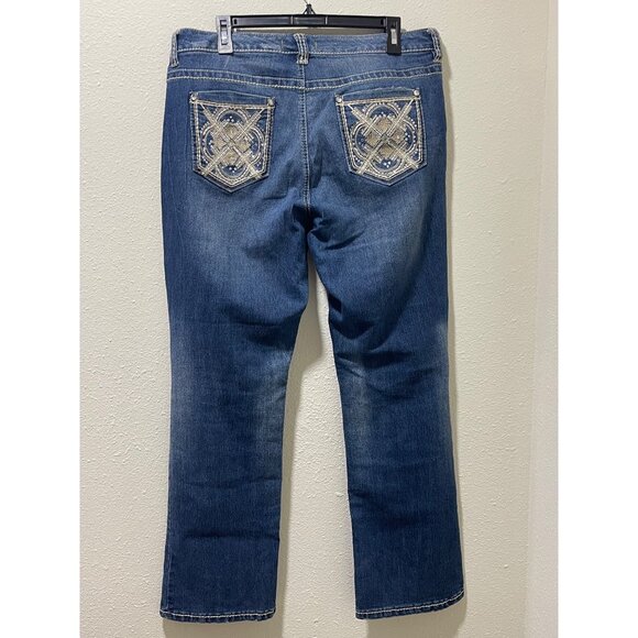 Nine West Vintage America Jeans Womens 14/32 Blue Stretch Denim - Picture 6 of 15